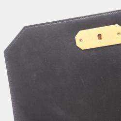 Pre Owned Chanel Matelasse Shoulder Bag Leather Beige Black