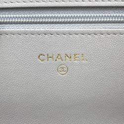 مملوكة مسبقًا Chanel Chain Wallet With Coco Mark And Matelasse Pattern 19 Lambskin