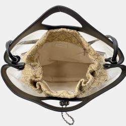 مملوكة مسبقًا حقيبة يد شانيل كوكو مارك ماتلاس فينيل رافيا سوداء