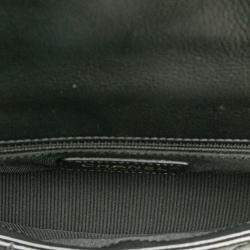 Pre Owned Chanel Coco Mark Matelasse Body Bag/Waist Bag/Pouch 2-Way Black Lambskin