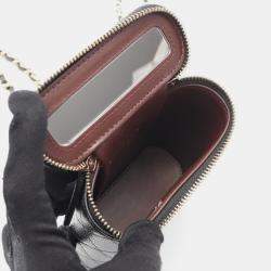 Pre Owned حقيبة شانيل ماتلاسي فانتي كتف جلد عجل أسود