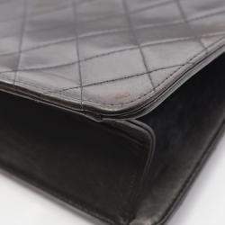 مملوكة مسبقًا حقيبة كتف شانيال مفردة ماتلاسي جلد لامبسكين سوداء