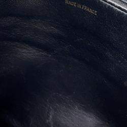 Pre Owned Chanel Matelasse Coco Mark Caviar Skin Tote Bag Deka Handbag Black