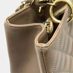 مملوكة مسبقًا حقيبة كتف بشعار شانيل ديكا كوكو سي سي مزدوجة السلسلة جلد كافيار بيج ماتيلاسيه