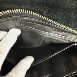 Pre Owned حقيبة ظهر شانيل سلسلة ماتيلس فيلور أسود