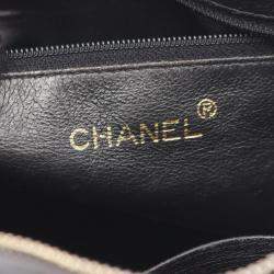 Pre Owned حقيبة شانيل تريبل كوكو مارك كتف جلد أسود