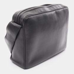 Pre Owned حقيبة شانيل تريبل كوكو مارك كتف جلد أسود