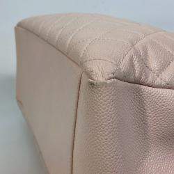 Pre Owned Chanel Cc Coco Mark Matelasse Chain Gst Shoulder Bag Tote In Caviar Skin Pink