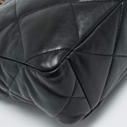 مملوكة مسبقًا Chanel Vertical 19 Black Quilted Leather Shopping Bag