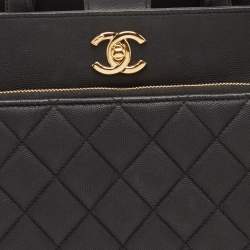 مملوكة مسبقًا حقيبة تسوق شانيل بزنس أفينيتي CC جلد كافيار أسود