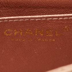 Pre Owned Chanel Reissue 2.55 Classic 224 Rose Gold Quilted Leather Flap Bag