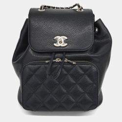 مملوكة مسبقًا Chanel Black Caviar Business Affinity Backpack