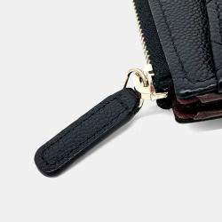 مملوكة مسبقًا حامل بطاقات شانيل جلد كافيار أسود