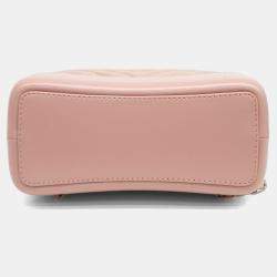 Pre Owned حقيبة ظهر شانيل غابرييل شيفرون جلد وردي