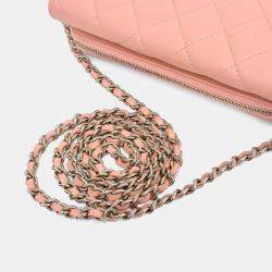 مملوكة مسبقًا حقيبة كروس بودي صغيرة شانيل جلد برتقالي