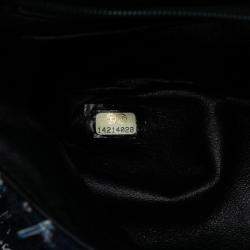 مملوكة مسبقًا حقيبة شانيل تويد أزرق مبطن سانت تروبيز بقلب