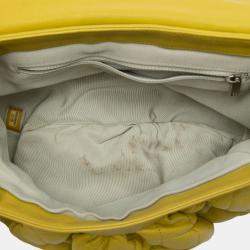 مملوكة مسبقًا Chanel Yellow CC Quilted Lambskin Chain Around Flap
