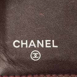 مملوكة مسبقًا Chanel CC Black Quilted Caviar Leather French Wallet