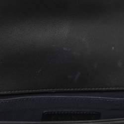 Pre Owned حقيبة شانيل بوي جلد أسود مبطن متوسطة بقلاب