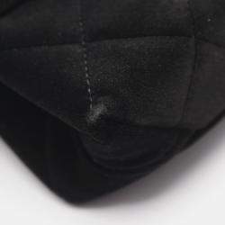 Pre Owned Chanel Paris-Chateau de Chenonceau Diamond Lock Black Velvet Flap Bag