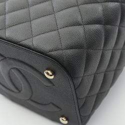 Pre Owned Chanel  Vanity Case Black Leather Shoulder Bag
