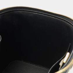 Pre Owned Chanel  Vanity Case Black Leather Shoulder Bag