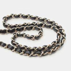 Pre Owned Chanel  Vanity Case Black Leather Shoulder Bag