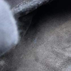 Pre Owned حقيبة شانيل فانيتي جلد لامع أسود