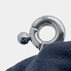 Pre Owned حقيبة شانيل فانيتي جلد لامع أسود