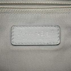 Pre Owned Chanel Bubble Quilt Chain shoulder Bag Navy Lambskin