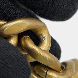 Pre Owned Chanel Chanel19 Chain Wallet Light Green Lambskin