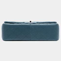 مملوكة مسبقًا Chanel Blue Jumbo Classic Lambskin Double Flap