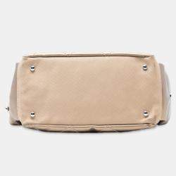 مملوكة مسبقًا Chanel Gold Paris Biarritz Quilted Coated Canvas Handbag