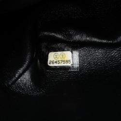 Pre Owned Chanel Black Medium Classic Denim Braided Single Flap