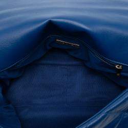 مملوكة مسبقًا Chanel Blue Maxi Lambskin 19 Flap