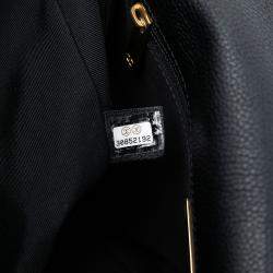 Pre Owned Chanel Black Medium Crochet Calfskin 19 Flap