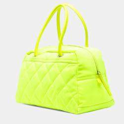 مملوكة مسبقًا Chanel Paris Biarritz Quilted Canvas Fluo Duffle Bag