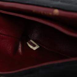 مملوكة مسبقًا Chanel Black CC Quilted Jersey and Lambskin Flap