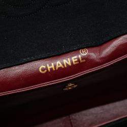 مملوكة مسبقًا Chanel Black CC Quilted Jersey and Lambskin Flap
