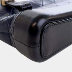 Pre Owned حقيبة كروس شانيال غابرييل بقشرة ذهن سوداء / زرقاء صغيرتان 