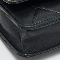 مملوكة مسبقًا Chanel Trendy CC Black Quilted Leather Wallet On Chain