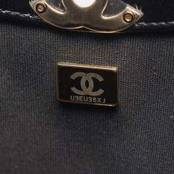 مملوكة مسبقًا حقيبة تسوق شانيل 31 زهري أسود جلد عجل مكشكش لامع مبطن