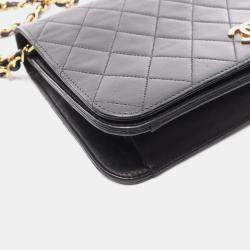مملوكة مسبقًا Chanel Full Flap Black Leather Shoulder Bag