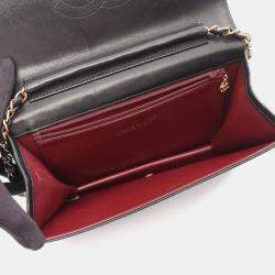 مملوكة مسبقًا Chanel Full Flap Black Leather Shoulder Bag