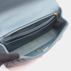 Pre Owned حقيبة شانيل قلاب جلد مقبض علوي كتف