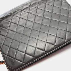 مملوكة مسبقًا Chanel Square Flap Black Quilted Leather Shoulder Bag