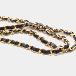 Pre Owned Chanel Flap Turnlock Black Leather Shoulder Bag