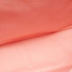 Pre Owned Chanel Classic Single Flap Jumbo Ombre Orange Quilted Leather Flap Bag