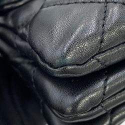 مملوكة مسبقًا Chanel Matelasse Small Flap Bag Black Lambskin