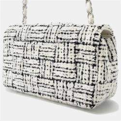 مملوكة مسبقًا Chanel Mini Matelasse Chain shoulder White/Black Tweed